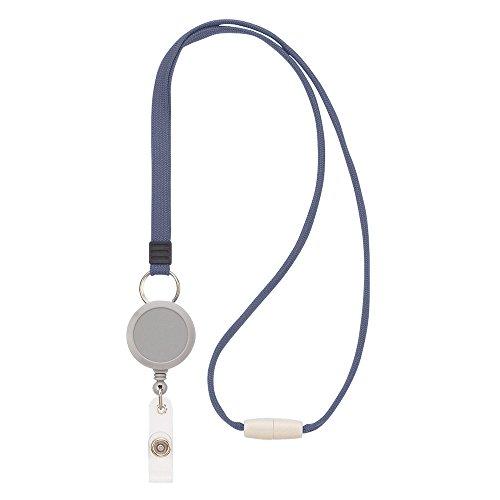 Lion Office Supplies Name Tag Strap 80cm N-5P-H Gray with Reel