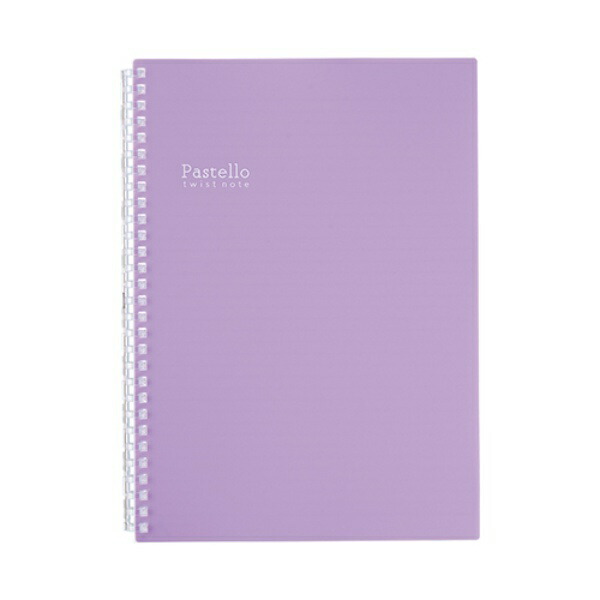 Lihit Lab. Pastello Twist Notebook 10 Purple Semi-B5 Vertical Type (S-Type) 29-Hole N-1908-10