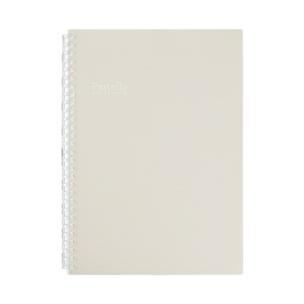 Rihitorabu Open Ring Notebook Twist Notebook Semi-B5S Pastello 29-Hole Beige N1908-16