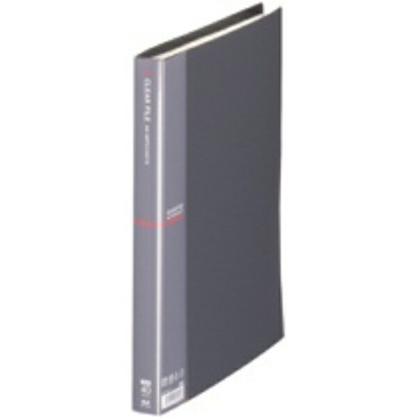 T.G. Clear File A4 Vertical 40P Dark Gray