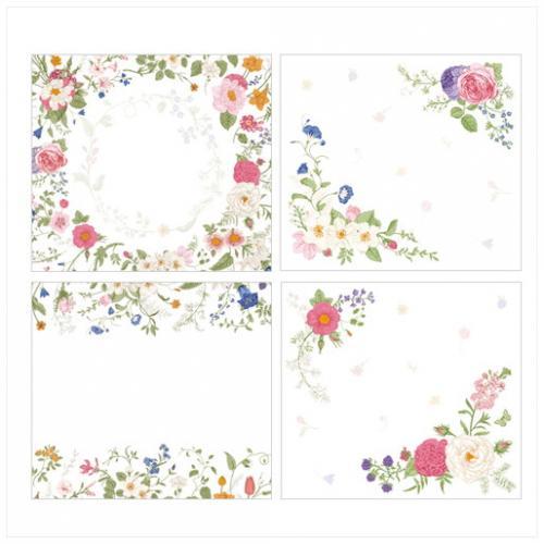 Frontier Block Memo Flower Garland WP-078