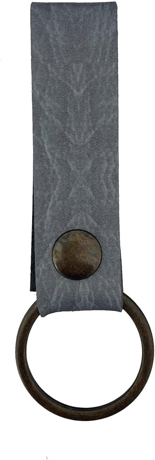 [Yoshio] Antique Reflector Series Leather Style Tag Blue Free Size