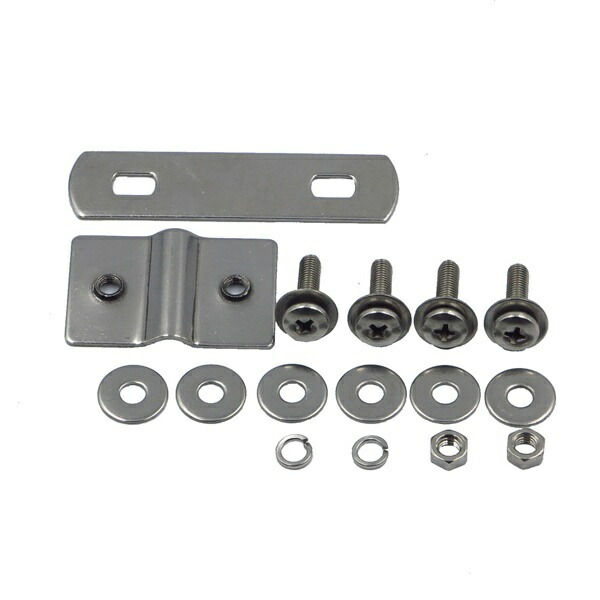 Front Basket Mounting Bracket, Stainless Steel (with Back Plate)