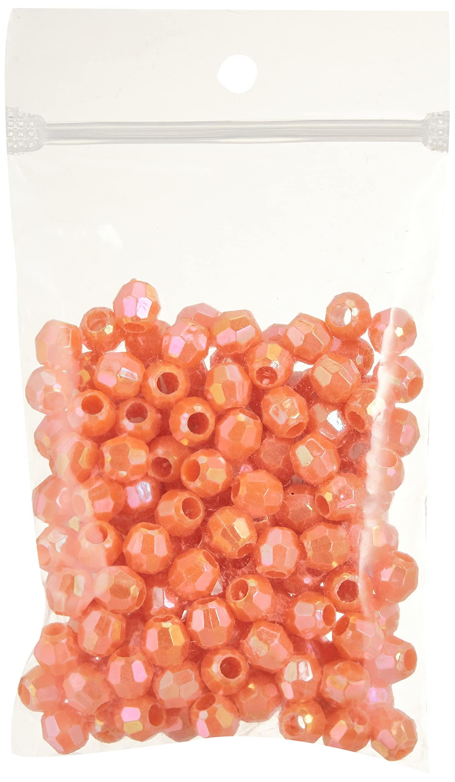 Shimamura Cut Beads 200-Piece Deluxe DX 8mm Orange ASH-DX8C-9