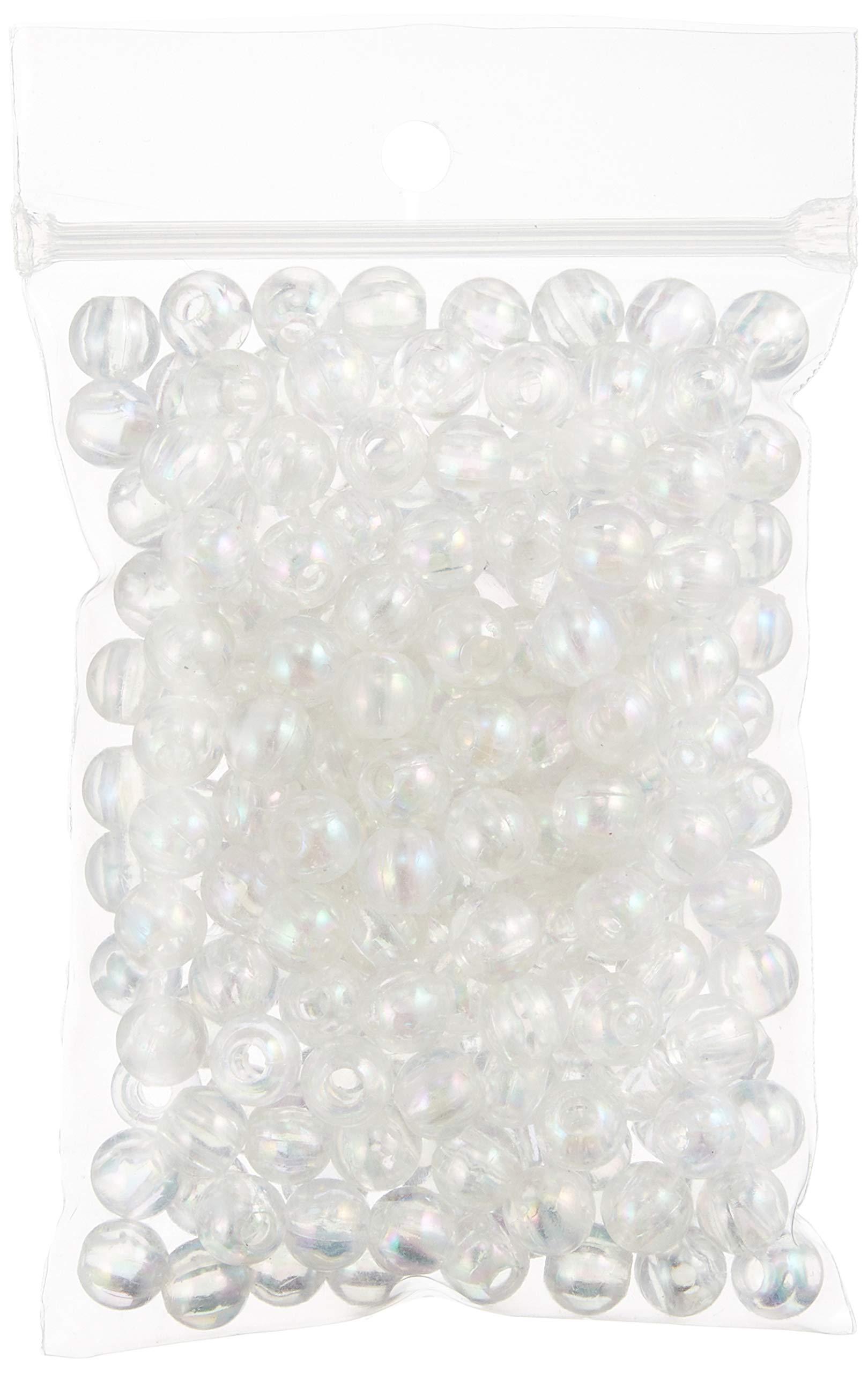 Shimamura Round Beads 200-Piece Deluxe DX 8mm Aurora Clear ASH-DX8M-1