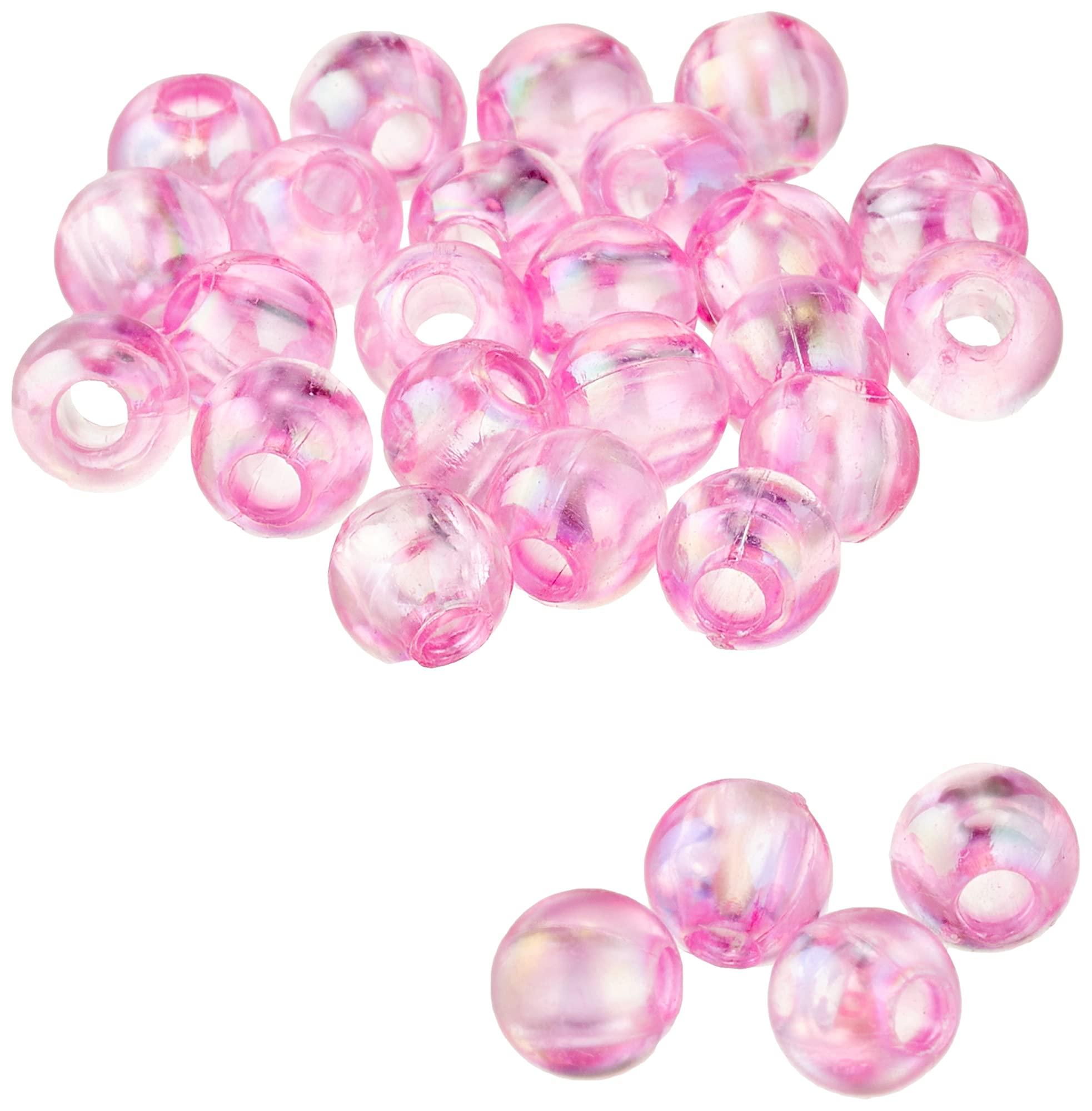 Shimamura Round Beads 200-Piece Deluxe DX 8mm Pink ASH-DX8M-3