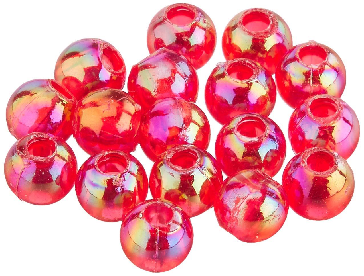 Shimamura Round Beads 200-Piece Deluxe DX 8mm Red ASH-DX8M-4