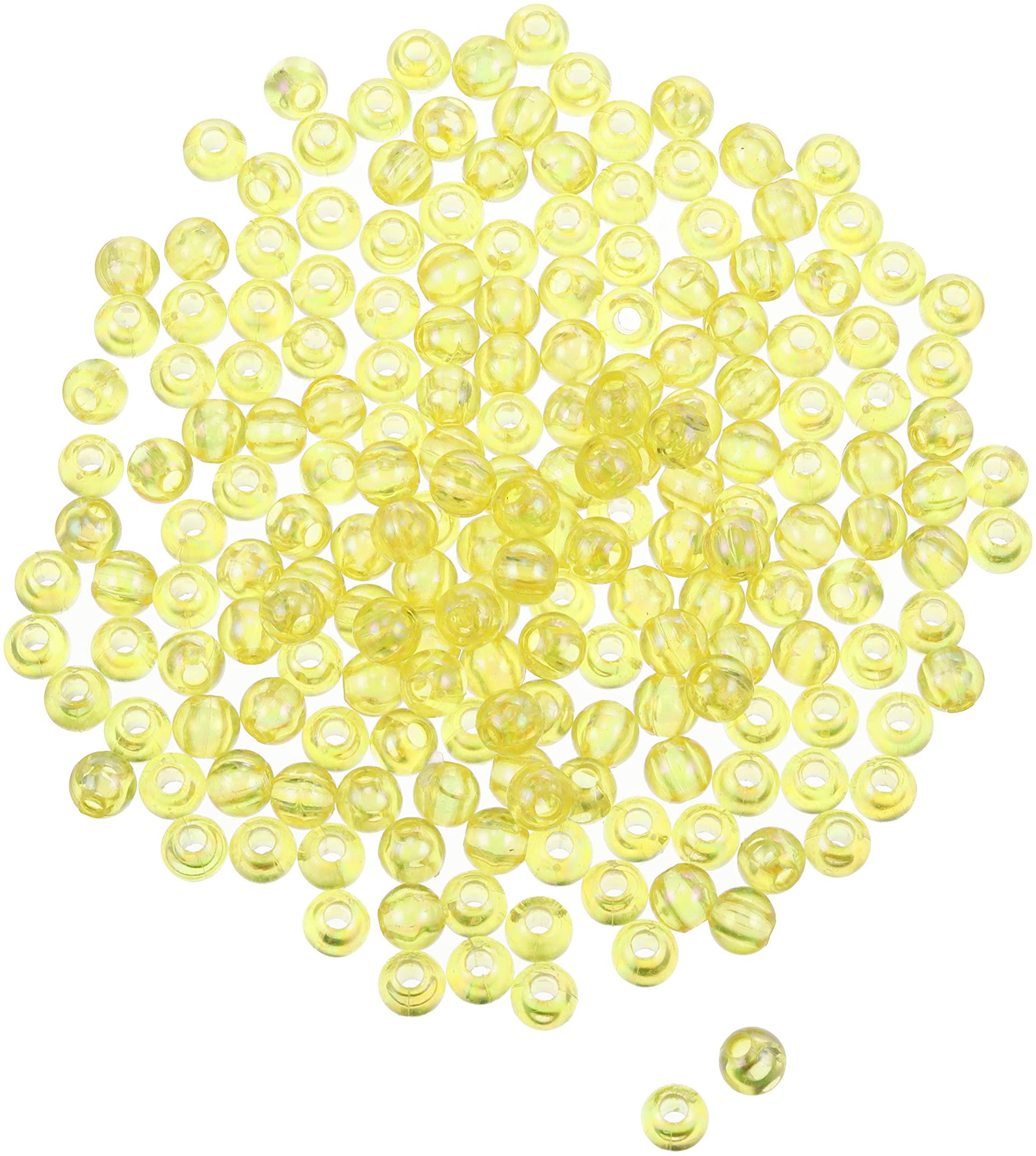Shimamura Round Beads 200-Piece Deluxe DX 8mm Yellow ASH-DX8M-5
