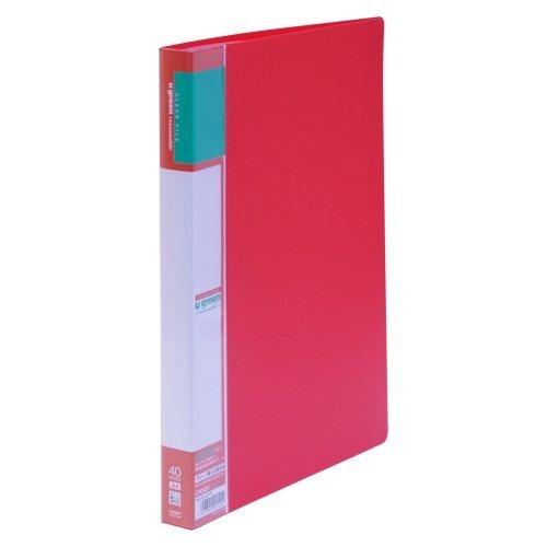 Clear File A4 Reusable 40-Pocket Red