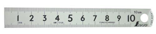 Shinwa Sokutei Pickup Scale Silver cm Display Upper/Lower Scale 1mm Pitch 10cm 13128