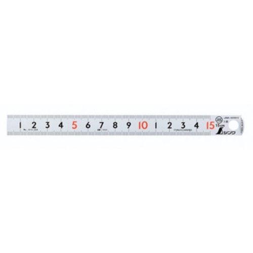 Shinwa Sokutei Pickup Scale Silver cm Display Upper/Lower Scale 1mm Pitch 15cm JIS Class 1 Red Numerals 13131