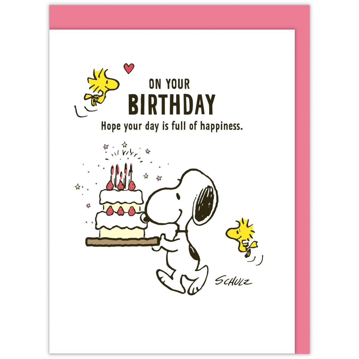 Snoopy 3D Card / Birthday Celebration Birthday Cake