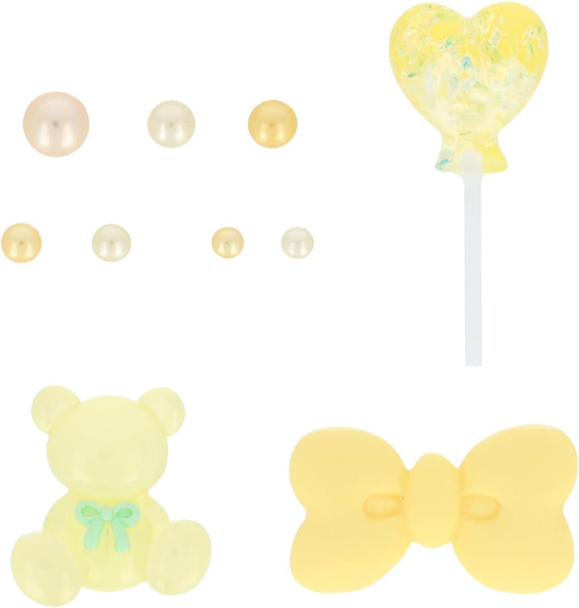 KIYOHARA Sweets Deco Deco Parts Mix M Parts 3-Piece Set Color Pearl 7-Piece Set Y Yellow DW-02