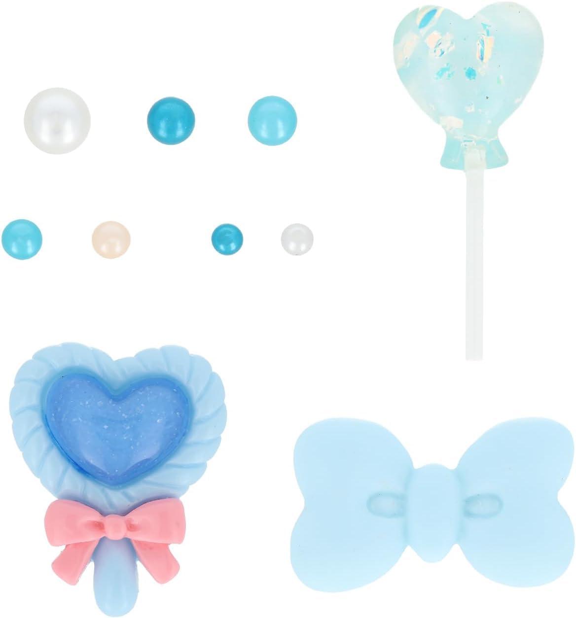 KIYOHARA Sweets Deco Deco Parts Mix M Parts 3-Piece Set Color Pearl 7-Piece Set BL Blue DW-02