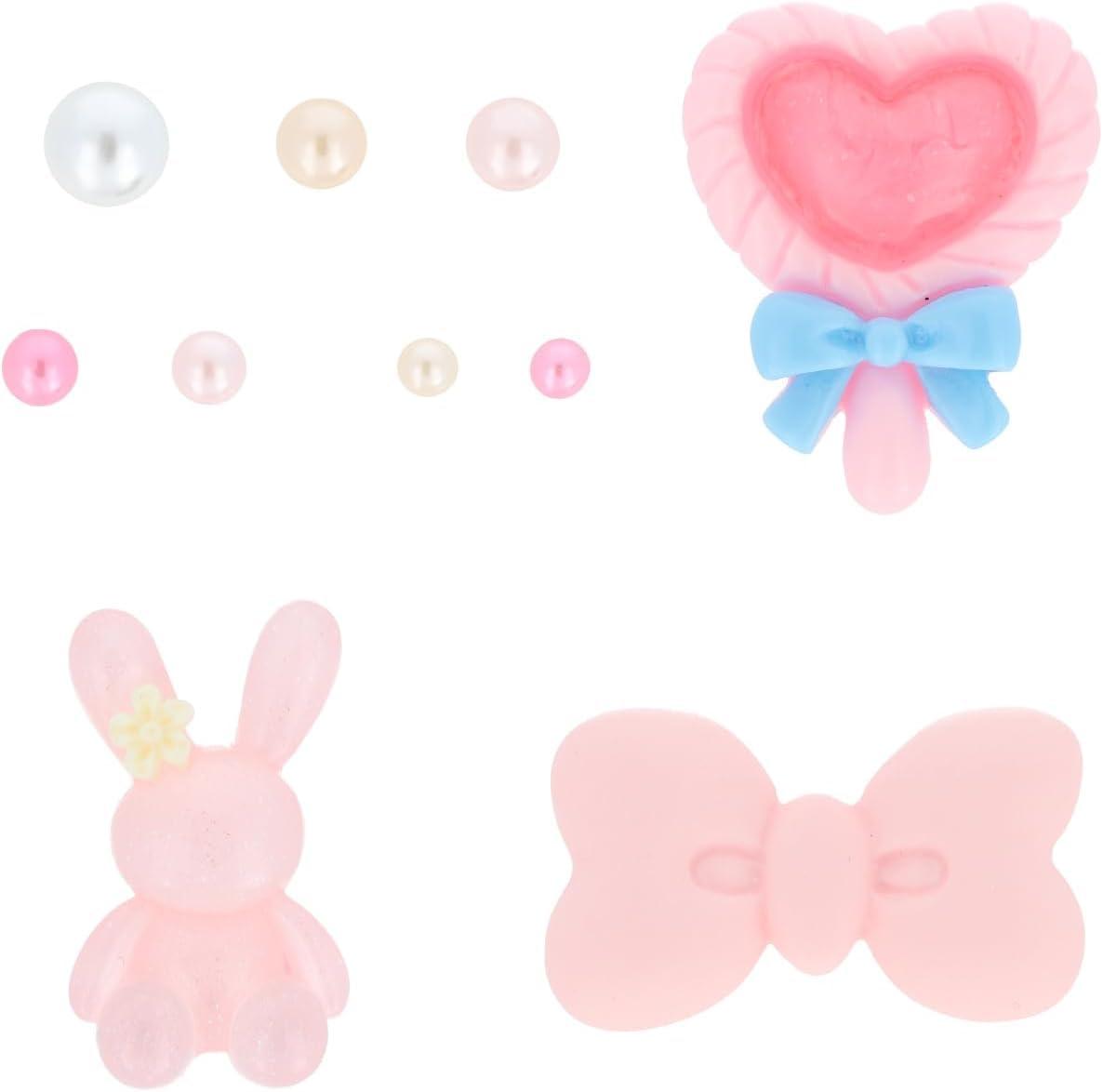 KIYOHARA Sweets Deco Deco Parts Mix M Parts 3-Piece Set Color Pearl 7-Piece Set P Pink DW-02