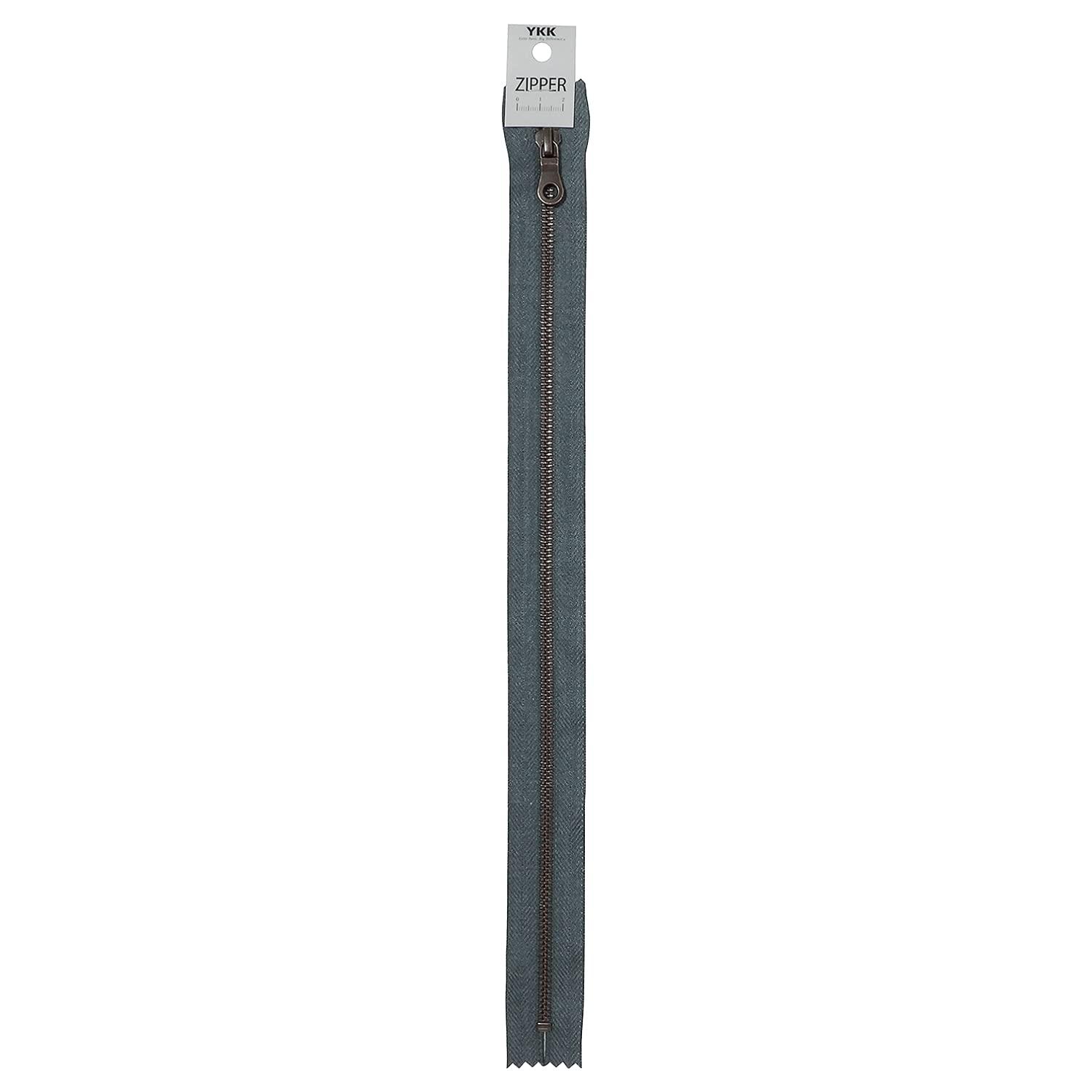 YKK Marble Tape Zipper, Length 40cm, Stopper #W560, Blue-Gray Tone, 5MTGKB-40BL
