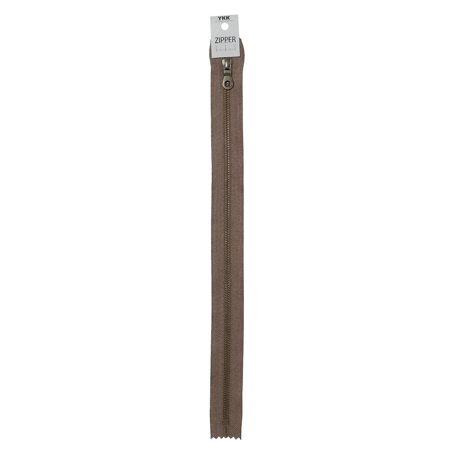 YKK Marble Tape Zipper, Length 40cm, Stopper #W570, Brown Tone, 5MTGKB-40BL