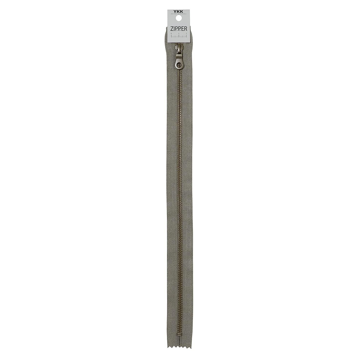 YKK Marble Tape Zipper, Length 40cm, Stopper #W860, Light Gray Tone, 5MTGKB-40BL