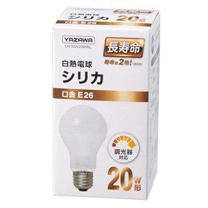 YAZAWA CORPORATION Dimmable Long-Life Silica Bulb 20W Equivalent 170 Lumens LW100V20WWL