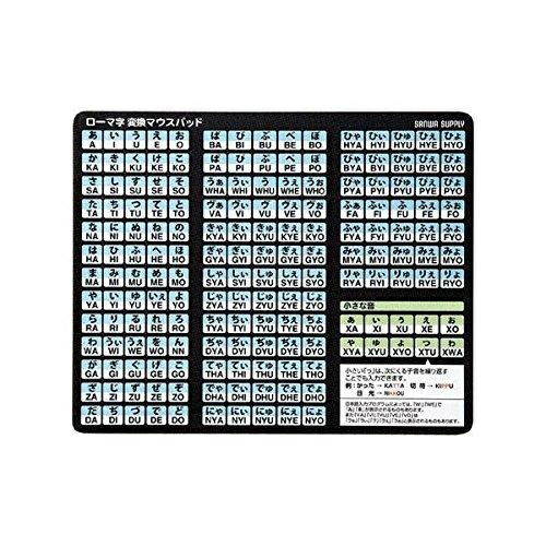 Sanwa Supply Romanized Conversion Mouse Pad (W210×D170mm) MPD-OP17RL8BK