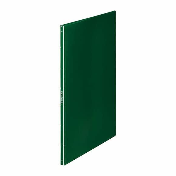 King Jim Clear File Hiktas (Transparent) A4 Vertical 10-Pocket Green 7281TH Mit