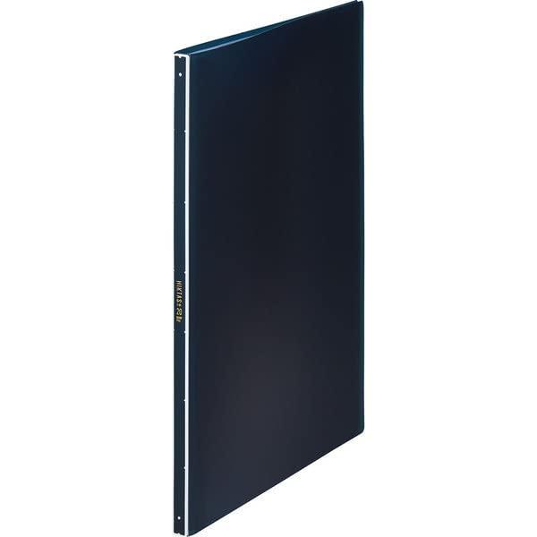King Jim Clear File Hiktas (Transparent) A4 Vertical 20-Pocket Navy 7281T-N