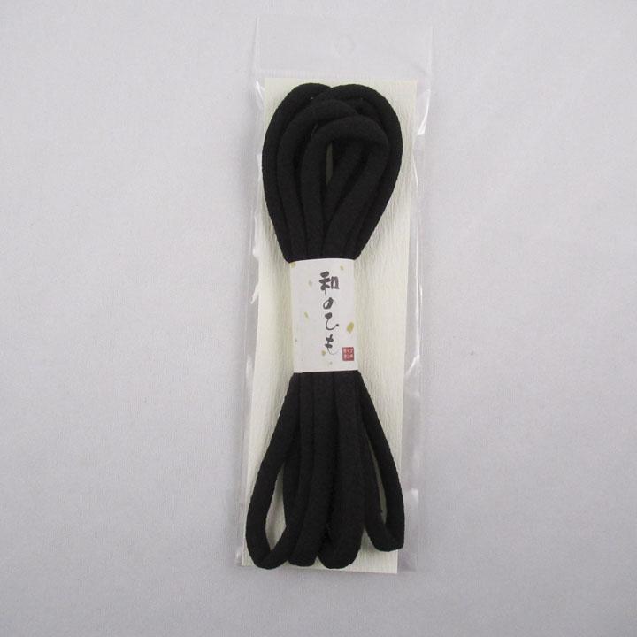 CAPTAIN88 Captain Japanese Cord (Chirimen) 5mm × 1.8m Roll #14 Black CP205