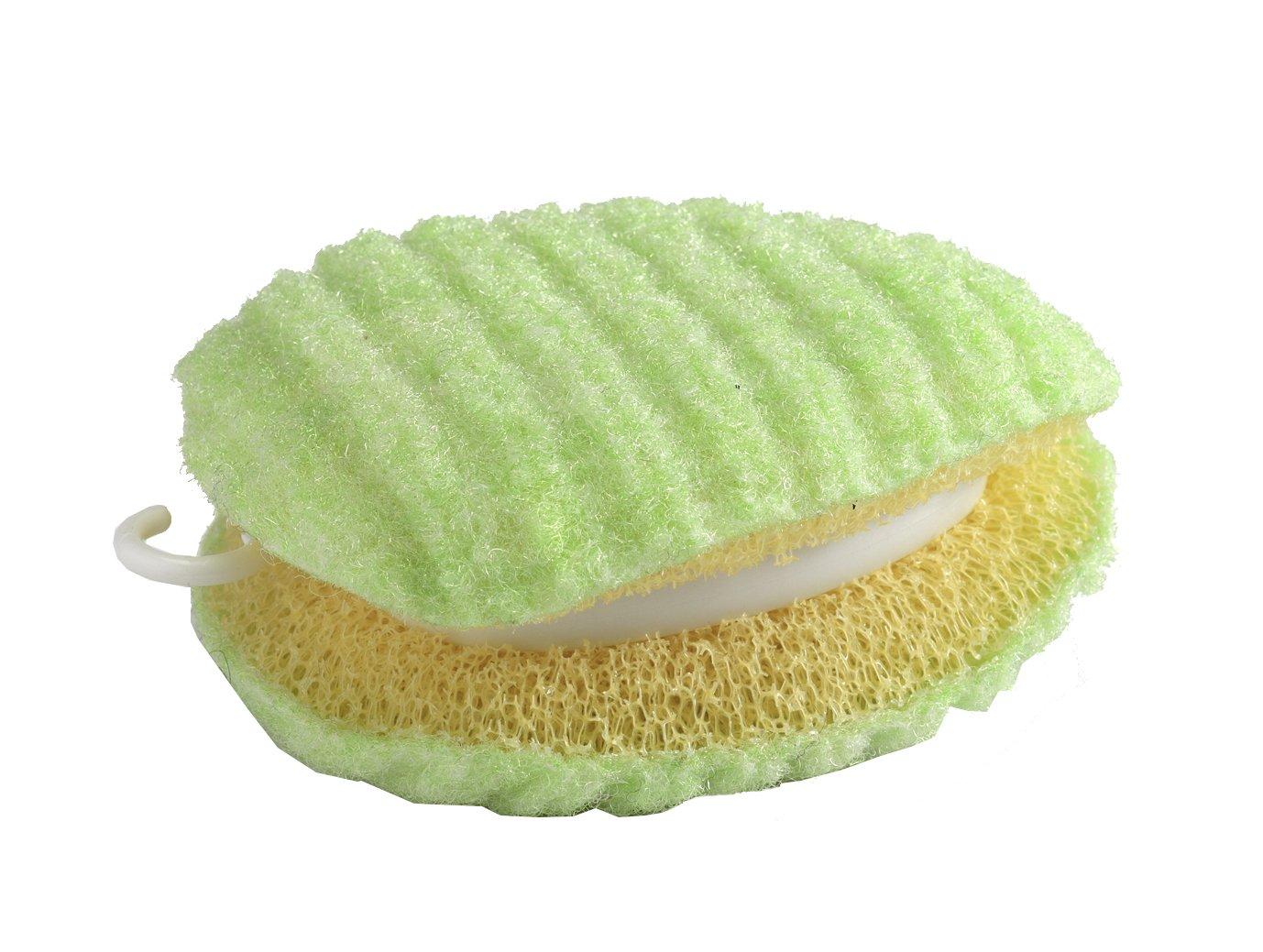 Sanko Laundry Supplies Mud Stain Brush Laundry Brush Small Laundry Sponge Double-Sided Easy to Hold Surprise Fresh Green Made in Japan BO-82