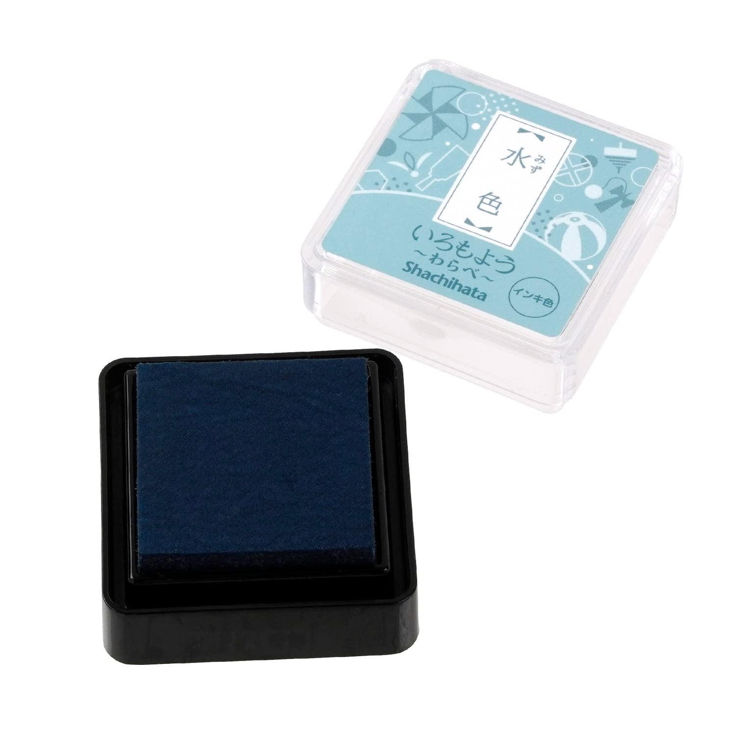 Shachihata Stamp Pad Color Pattern Warabe Light Blue (Mizuiro) HAC-S1-PB