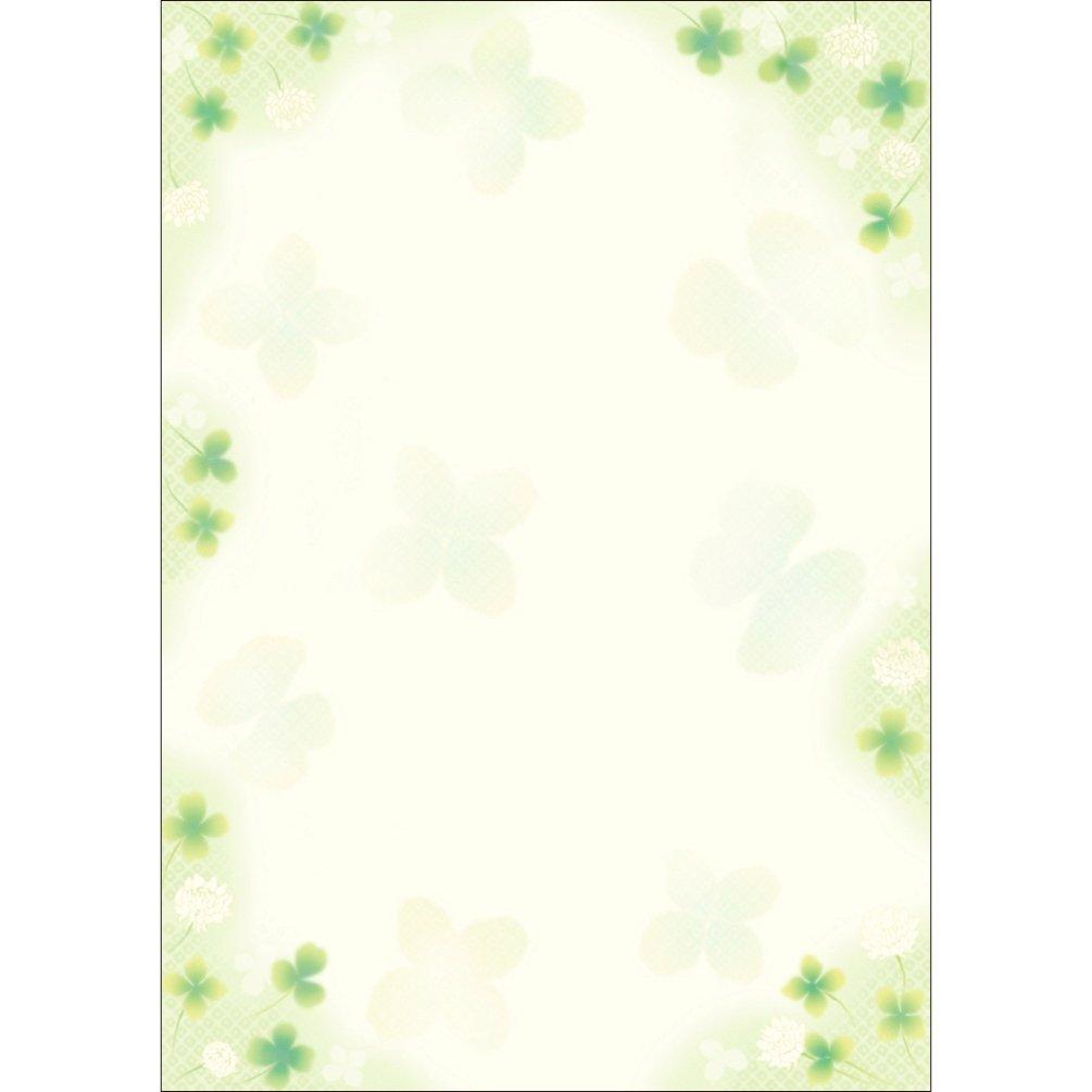 Sasagawa Taka Brand Japanese Pattern Paper Wagokoro 4-1016 White Clover A4 10 Sheets