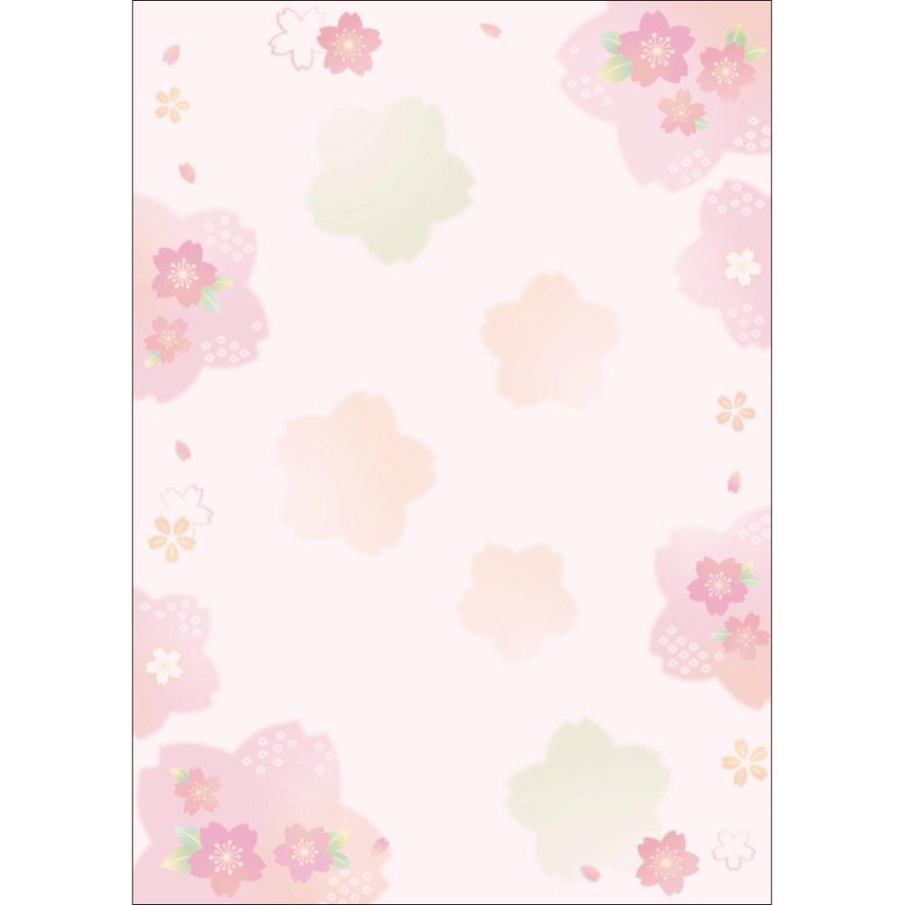 Taka Brand Japanese Pattern Paper Wagokoro 4-1030 Colorful Cherry Blossoms A4 10 Sheets