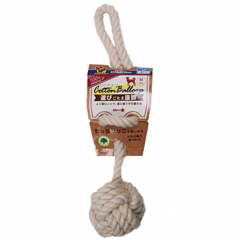 Doggyman Dog Toy Cotton Ball Loop M Size