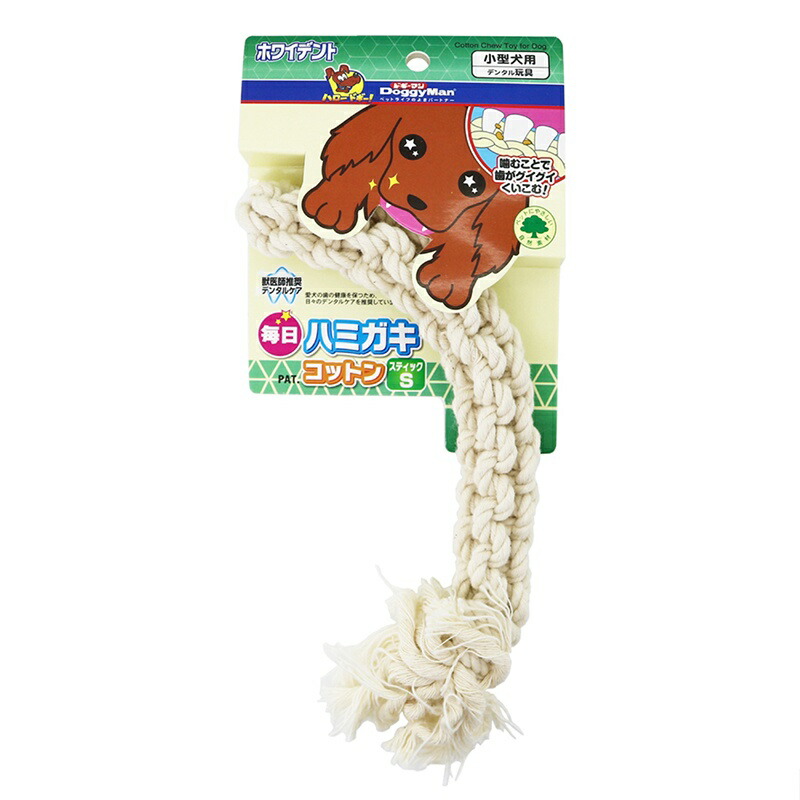 Doggyman Dog Toy Daily Toothbrush Cotton Stick S Size