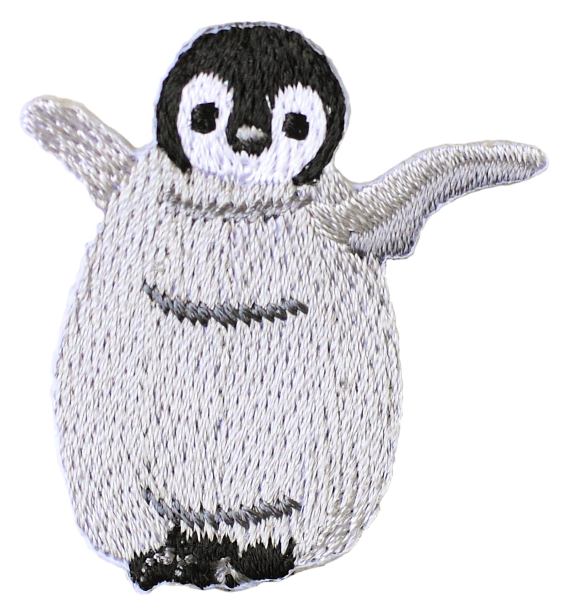 Hamana Iron-On Adhesive Patch Embroidery Patch BABY ANIMAL Penguin H459-157-6