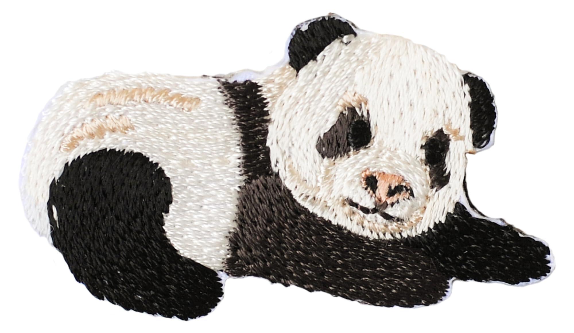 Hamana Iron-On Adhesive Patch Embroidery Patch BABY ANIMAL Panda H459-157-8