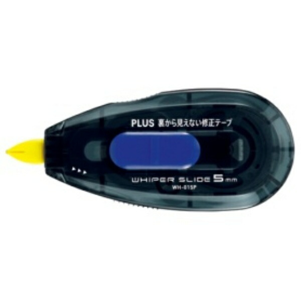 Plus Correction Tape Whipper Correction Tape Invisible from the Back 5mm Black/Blue 47-614