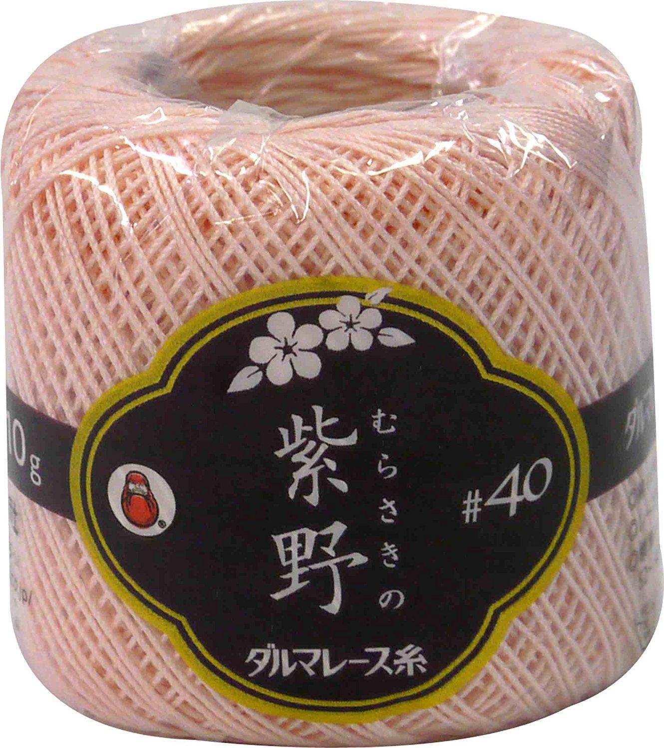 Yokota Daruma Lace Thread #40 Murasakino 10G Roll 2340 Col.4