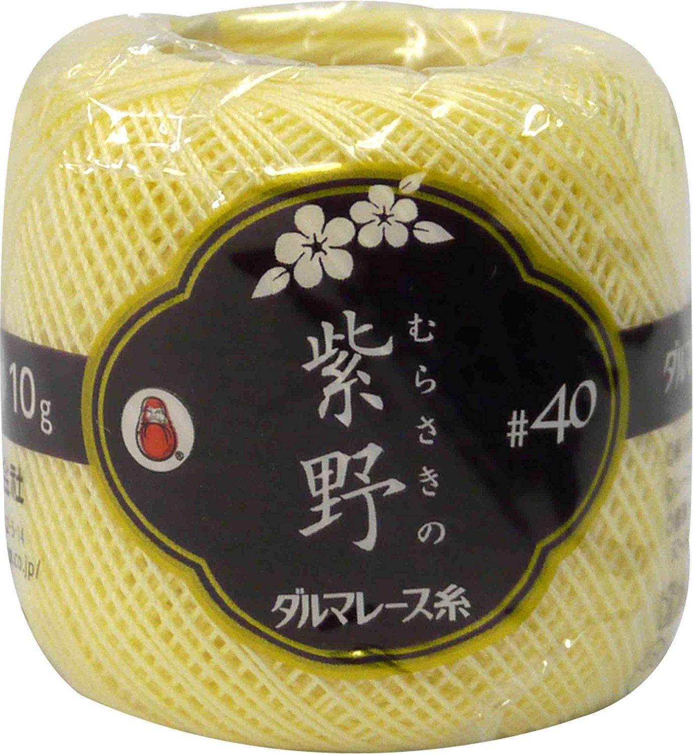 Yokota Daruma Lace Thread #40 Murasakino 10G Roll 2340 Col.8