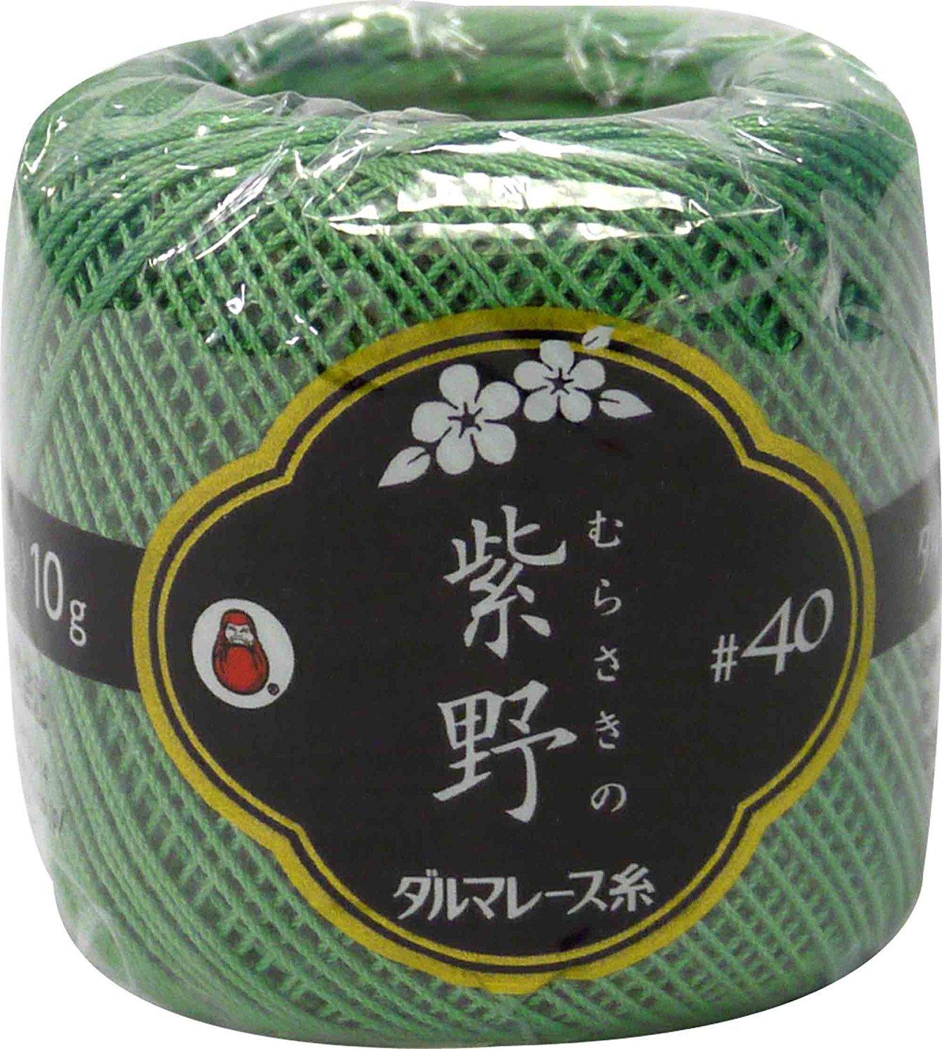 Yokota Daruma Lace Thread #40 Murasakino 10G Spool 2340 Col.10