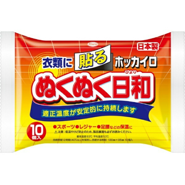 Hokkaido Hand Warmer Cozy Days Adhesive Regular Size 10-Pack