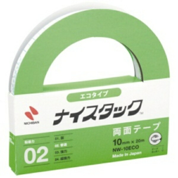 Nichiban Double-Sided Tape Nice Tack (Eco) 10mm x 20m NW-10ECO