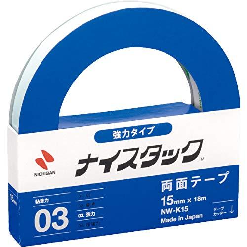 Nichiban Double-Sided Tape Nice Tack (Strong) 2 Rolls 5mm x 18m NW-K5