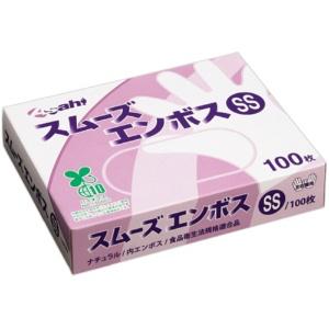 旭创业株式会社 Asahi 生物质聚乙烯手套 光滑压纹盒装SS(100枚装)