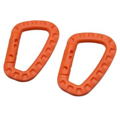 AP Plastic Carabiner Orange (2-Pack) OG672 32-06728 Astro Products ASTROPRODUCTS Carabiner ITW Military US Army Camping Solo Camping Yuru Camping Outdoor Family Camping Gloves Key Chain Mug Light Bag Backpack
