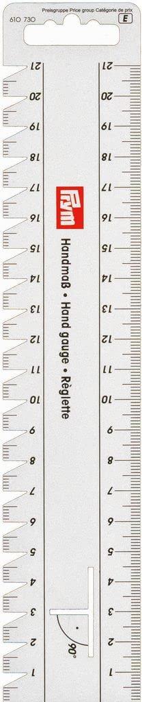 Prym Hand Sewing Gauge 210mm x 45mm 1 Piece White 610728