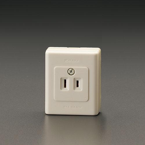 AC125V/15A Thin Angled Outlet (Single-Socket/2P)