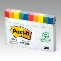 Post-it Notes, Headers, Rainbow Colors, 50×7.5mm, 100 sheets × 10 pads, 710RP-R