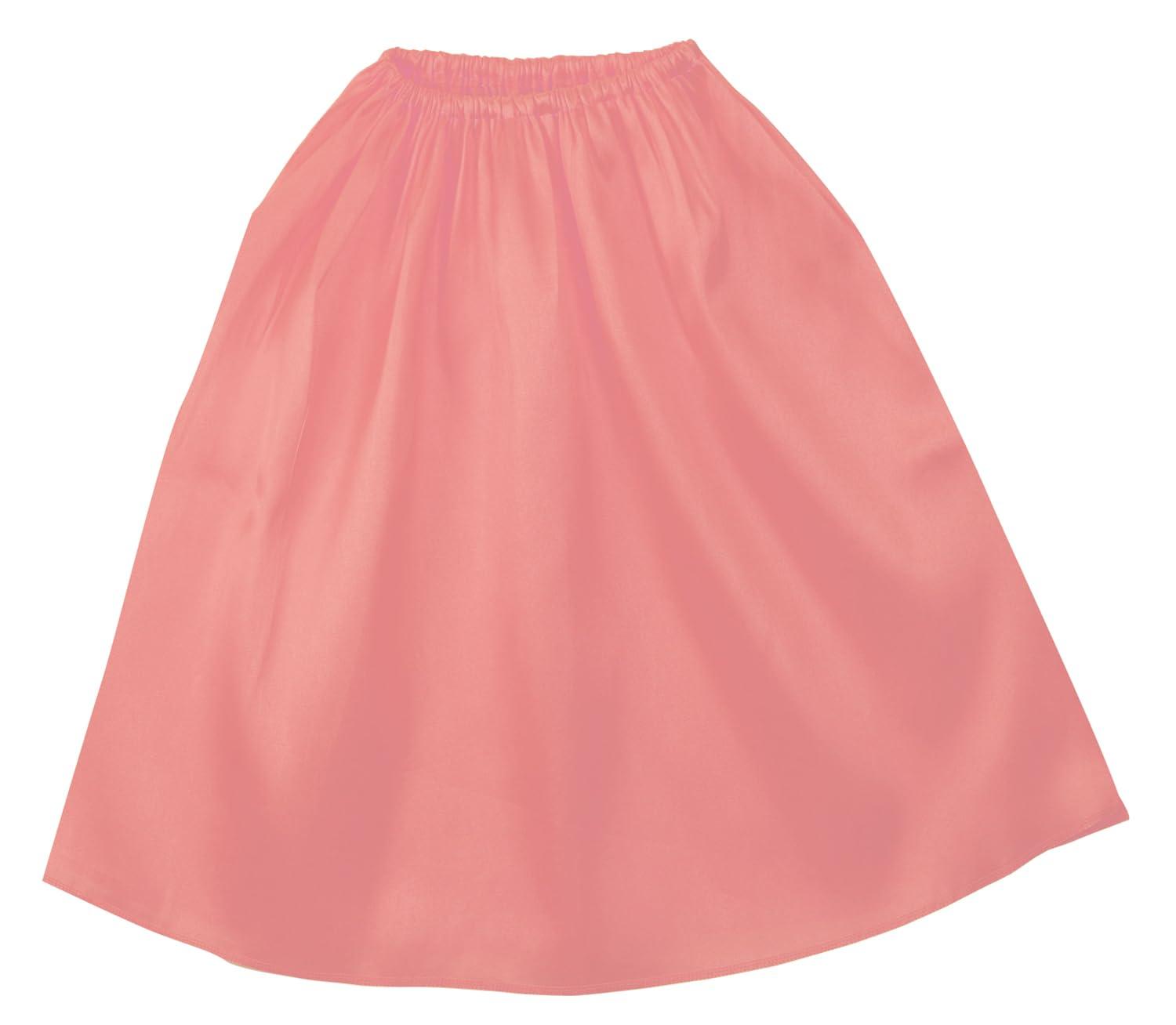 [Artec] Soft Satin Mantle Skirt Straight Peach 14666 Sports Day Performance Play Costume Affordable Handmade Costume Satin Base Easy DIY Cosplay Skirt