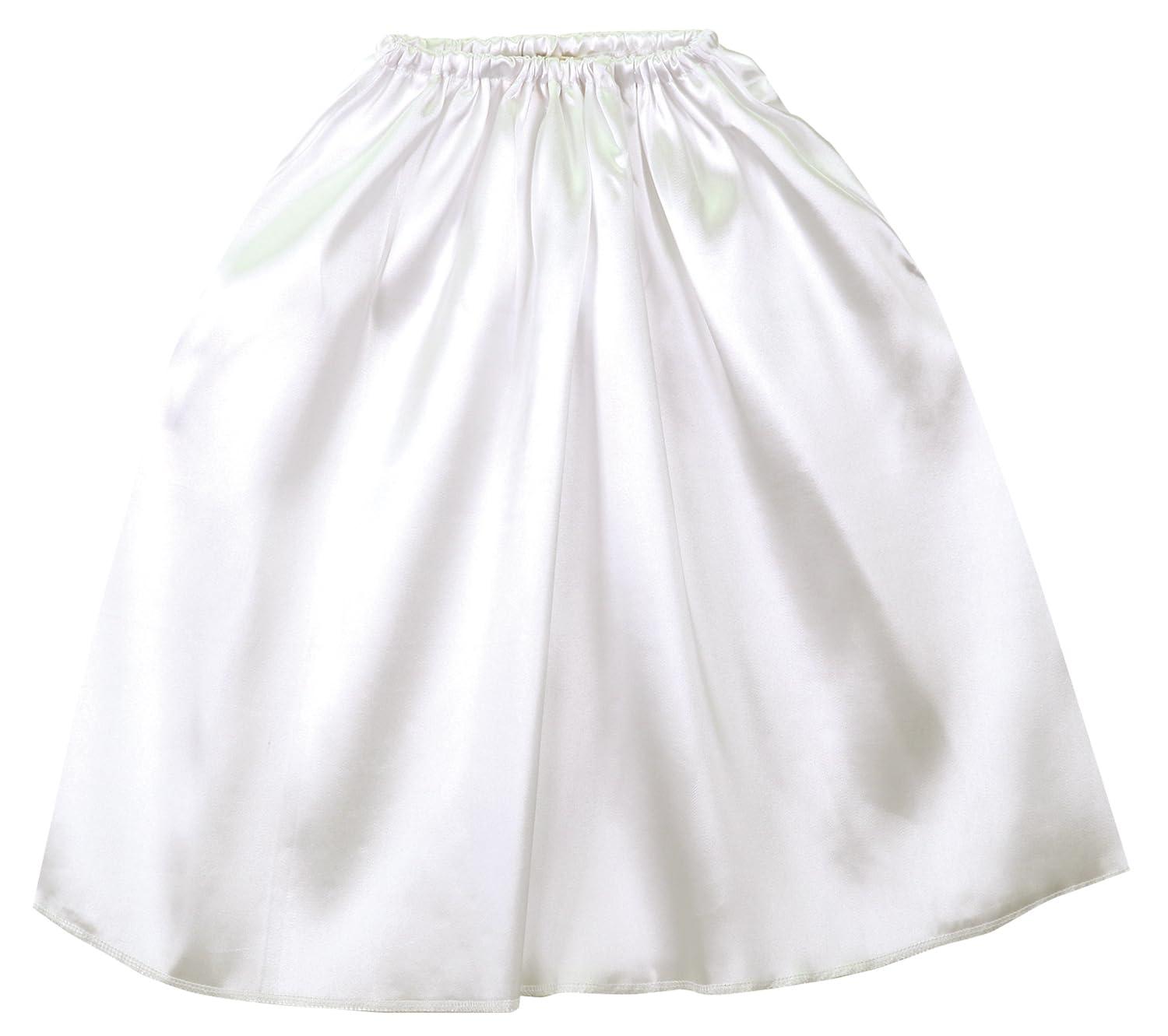 [Artec] Soft Satin Mantle Skirt Straight White 14667 Sports Day Performance Play Costume Affordable Handmade Costume Satin Base Easy DIY Cosplay Skirt