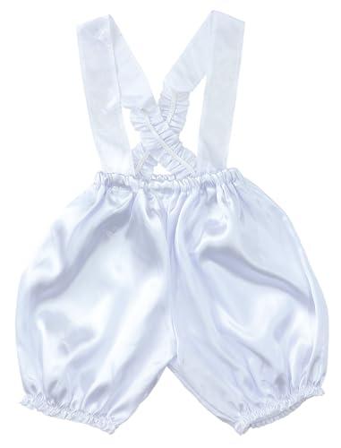[Artec] Soft Satin Overalls Pumpkin Pants C White 15011 Costume Cosplay Recital Play Performance Handmade Costume Easy Kids